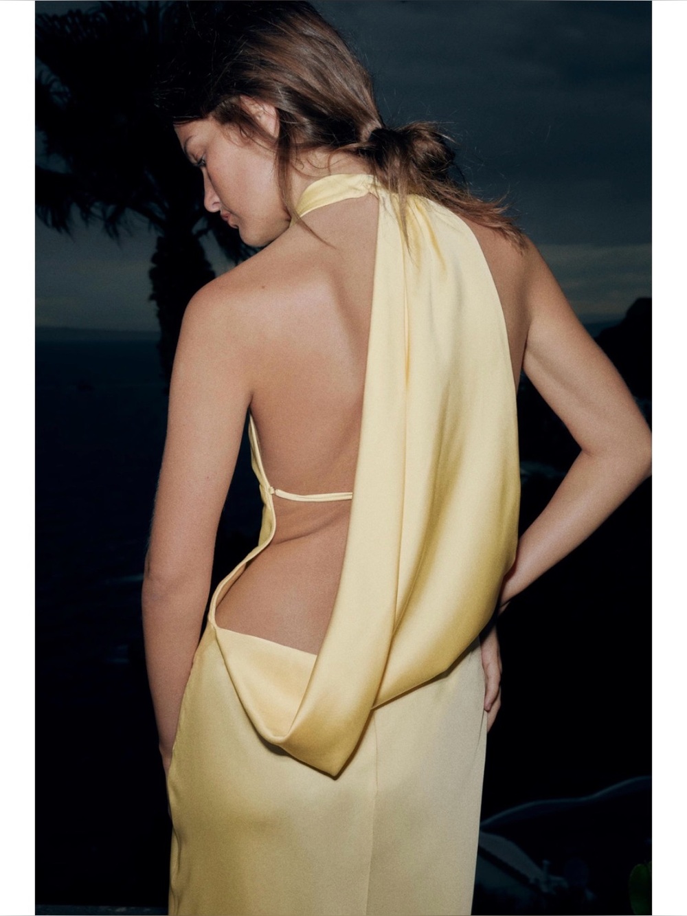 Zara draped halter maxi dress